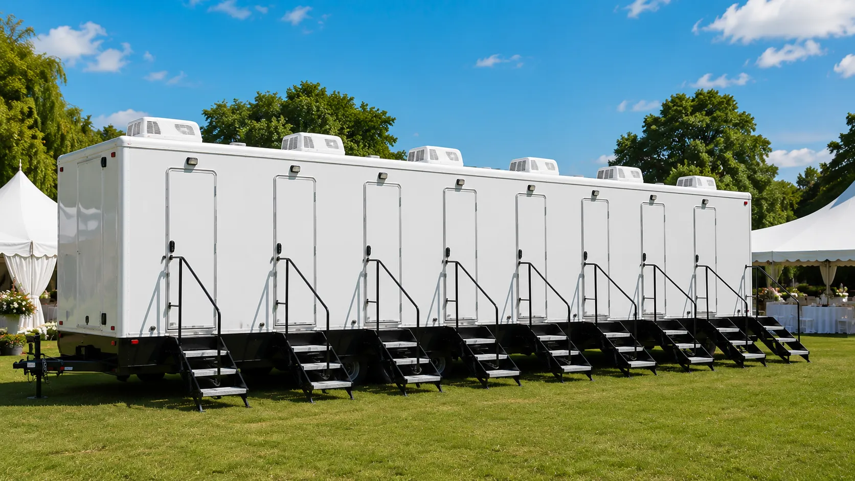 8 Stall Restroom Trailer in Riverview, FL